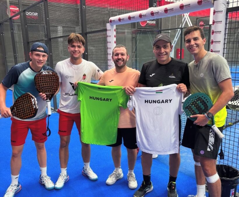 Ifjú magyar padeltehetségek edzettek top madridi pályákon